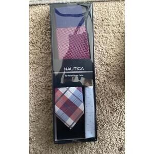Nautica gift box mens socks,tie, pocket scarf